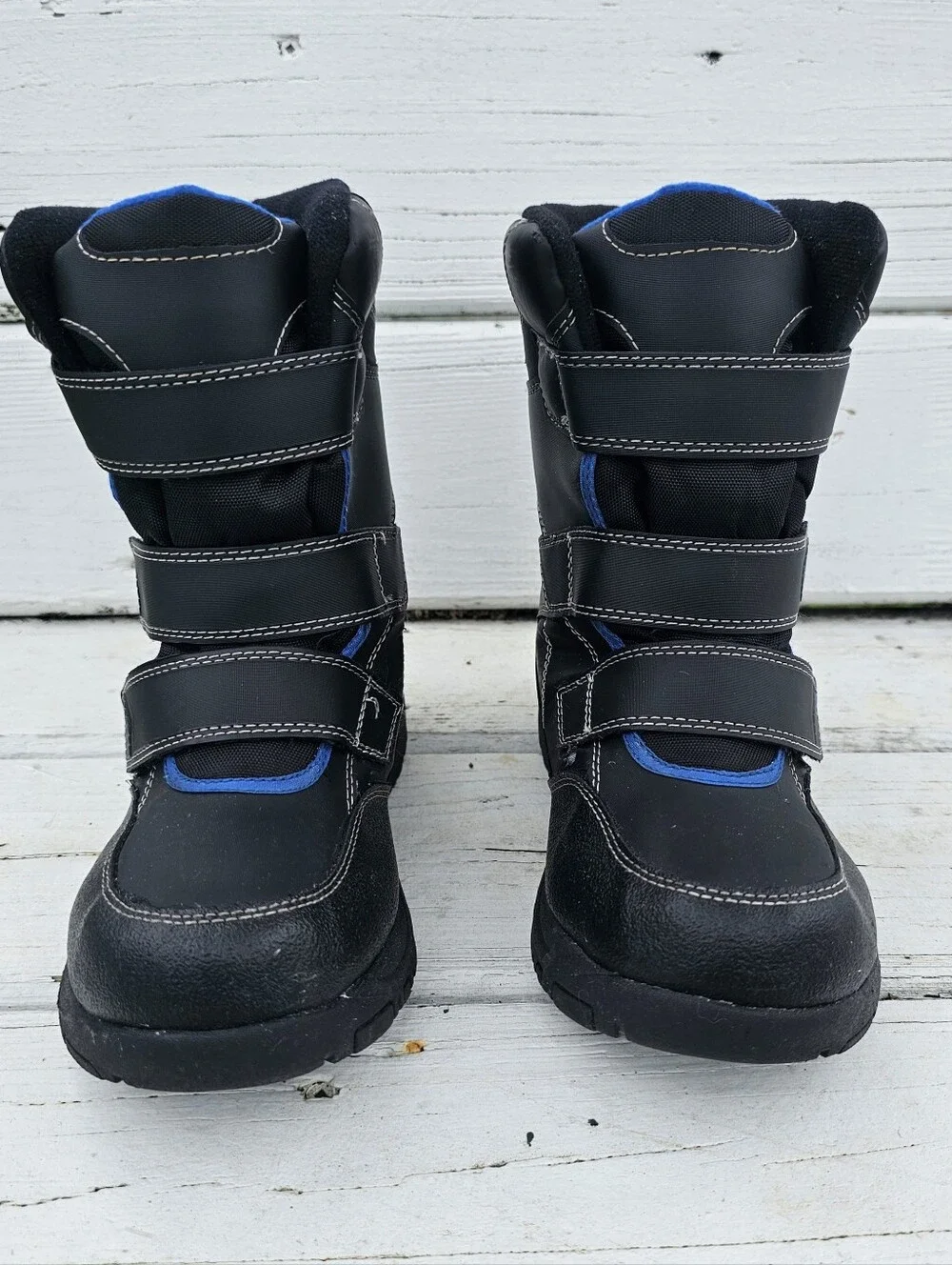 Kids Waterproof Snow Boots with Easy Velcro Straps.
